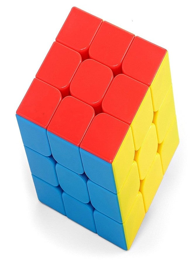 PULSBERY Magic Cube - 3x3 Stickerless High-Speed Speedy Stress Buster Brainstorming Cube Puzzle for Kids & Adults, Cube Educational Brain Teaser Game(1Pcs, Random Color) - Image 1